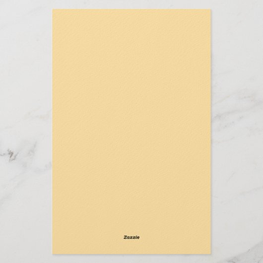 Beige Modern Monogrammed Calligraphy Plain Name Briefpapier (Achterkant)