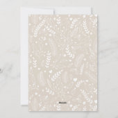 Beige Modern Neutraal 5 Foto Elegant Feestdagenkaart (Achterkant)