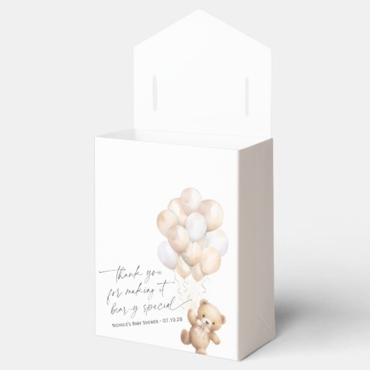 Beige Modern Schattige Barly Wachten Genderneutraa Bedankdoosjes (Geopend)