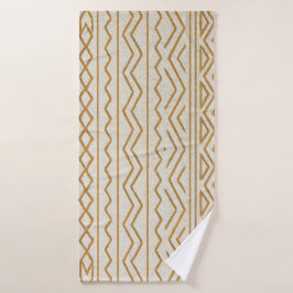 Beige moderne badhanddoek in Boheemse stijl
