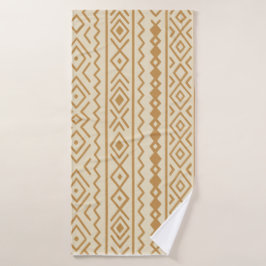 Beige moderne boheemse handdoek