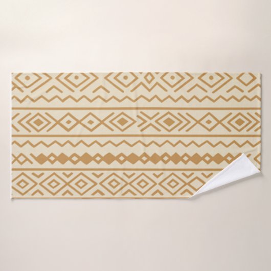 Beige moderne boheemse handdoek (Badhanddoek)