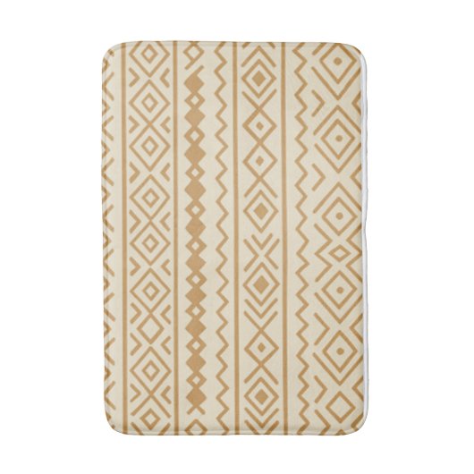 Beige moderne boho badmat (Voorkant Verticaal)