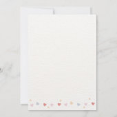 Beige Moderne Cute Regenboog Baby Shower Kaart (Achterkant)