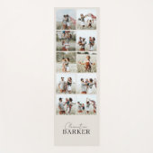 Beige moderne minimale elegante multi fotocollage yogamat (Voorkant)