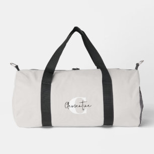 Beige moderne minimalistische monogram plunjezak