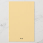 Beige Moderne Monogram Gestileerde Calligrafie Een Briefpapier (Achterkant)