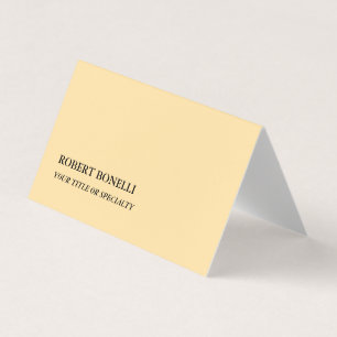 Beige moderne stijlvolle minimalistische unieke visitekaartje