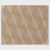 Beige Moiré Stripes - Optische illusie - Abstract Cadeaupapier (Vlak)