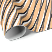 Beige Moiré Stripes - Optische illusie - Abstract Cadeaupapier (Rol Hoek)