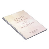 Beige Monogram Doel Notitieboek (Rechterzijde)