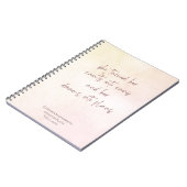 Beige Monogram Doel Notitieboek (Linkerzijde)