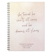 Beige Monogram Doel Notitieboek (Voorkant)