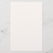 Beige Monogram Elegant Minimalistisch Trouwmenu (Achterkant)