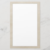 Beige Monogram Wreath Stationery Briefpapier (Achterkant)