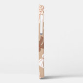 Beige Monstera bladeren: Trendy handgetekend patro Case-Mate iPhone Case (Achterkant / Links)