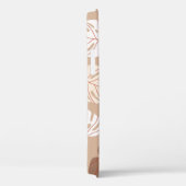 Beige Monstera bladeren: Trendy handgetekend patro Case-Mate iPhone Case (Achterkant / Rechts)