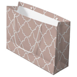 Beige Moroccan Lattice Pattern Groot Cadeauzakje