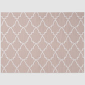 Beige Moroccan Lattice Pattern Tissuepapier (Voorkant)