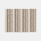 Beige Mosaic Small Fleece Blanket (Voorkant (Horizontaal))