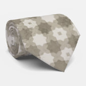 Beige Mosaic Stropdas (Opgerold)