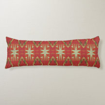 Beige Mosterd Groen Bruin Rood Sinaasappel Tribal 