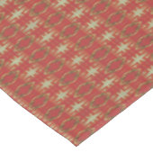 Beige Mosterd Groen Bruin Rood Sinaasappel Tribal  Tafelkleed (Gekanteld)