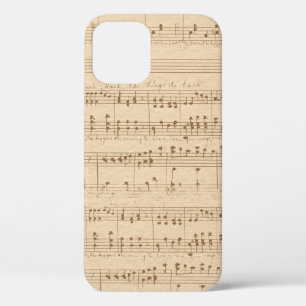 -beige muzieknoten Case-Mate iPhone case