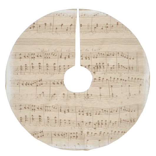 -beige muzieknoten kerstboom rok (Voorkant)