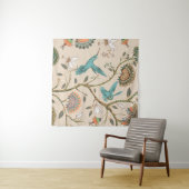 Beige naadloos patroon met gestileerde bloemen en wandkleed (In Situ (horizontaal))