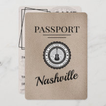 Beige Nashville Passport Bewaar de datum