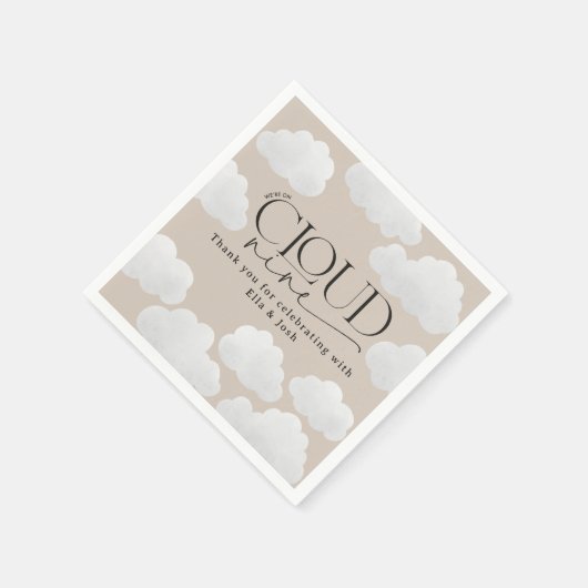 Beige natuurlijke wolk negen douche modern stijlvo servet (Hoek)