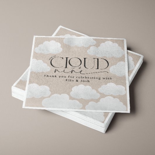 Beige natuurlijke wolk negen douche modern stijlvo servet