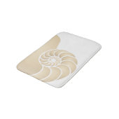 Beige Nautilus Nautical Seaside Badmat (Gekanteld)