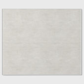 Beige Nep Linnen Bruiloft Cadeaupapier (Vlak)
