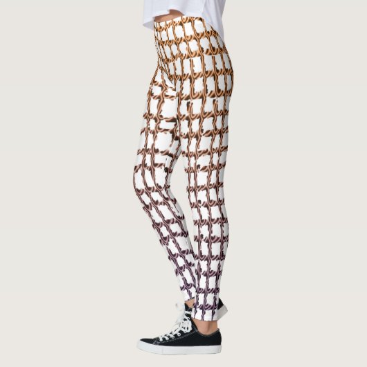 Beige Net-Leggings Leggings (Links)