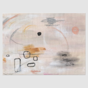 Beige neutraal abstract kunststofpapier tissuepapier