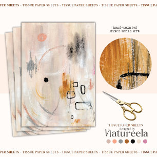 Beige neutraal abstract kunststofpapier tissuepapier