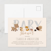 Beige | Neutraal Baby shower van wilde dieren