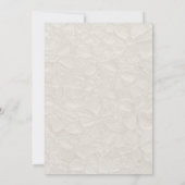 Beige Neutraal Eenvoudig Elegant Save The Date (Achterkant)