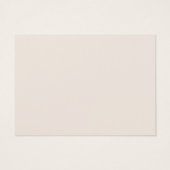 Beige Neutraal Elegant Cadeaubon Visitekaartje (Achterkant)