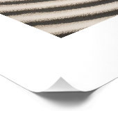 Beige Neutraal Zand & Steen Natuurlijke Kunst Foto Perfect Poster (Hoek)