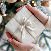 Beige Neutral Color Pattern Wrapping Paper Cadeaupapier