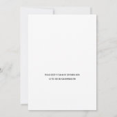 Beige Neutral Floral Wedding Kaart (Achterkant)