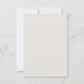 Beige Neutral Simple Modern Wedding RSVP (Achterkant)
