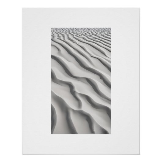 Beige neutrale zand interieur kunst perfect poster (Voorkant)