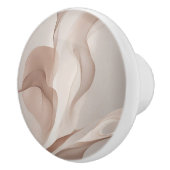 Beige Neutralen Abstracte Kunst Keramische Knop (Rechts)