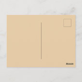 Beige New York Briefkaart (Achterkant)