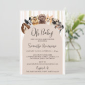 Beige Oh Baby Honden Kaart (Staand voorkant)