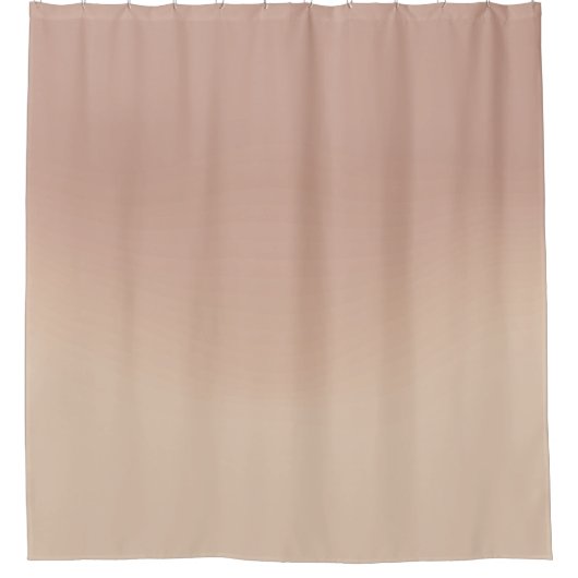Beige Ombre Elegant Gradient Shower Curtain Douchegordijn (Voorkant)